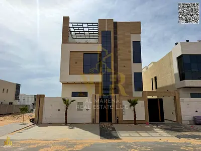 فيلا 7 ماستر طابقين وروف مجلس وصالتين شامل الرسوم والمكيفات