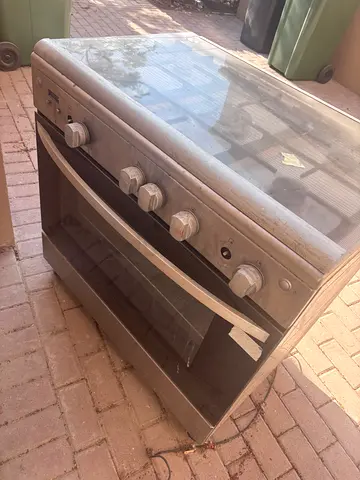 Used freestanding gas oven and stove - stainless steel