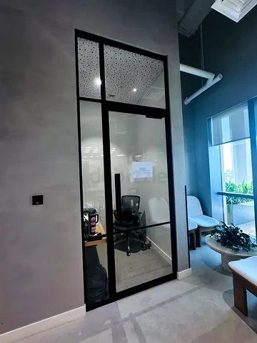 Fixed Glass partition pannel
