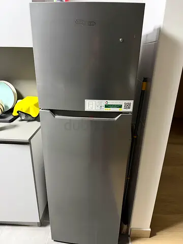 Super general single-door upright refrigerator - stainless steel finish