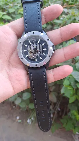 DeTomaso Carrara DT1018-A watch features a distinct brushed stainless steel bezel strap aftermarket
