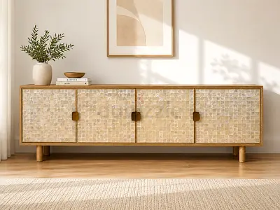 West Elm Ella Capiz Tv Console