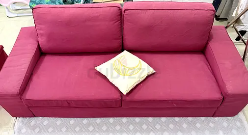 Red 2-Seater Sofa in Good Pre-Owned Condition