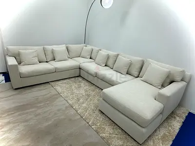 Amazing condition cratebarrel Ushape sofa