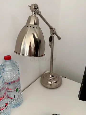 Adjustable Stainless Steel Desk Lamp - Good Condition