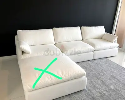 Home center modular 3 piece feather 🪶 filled modular sofa