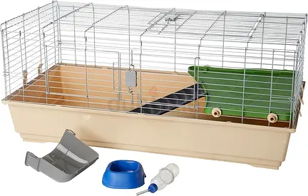 Small Animal Cage Habitat With Accessories - 49 x 27 x 21 Inches