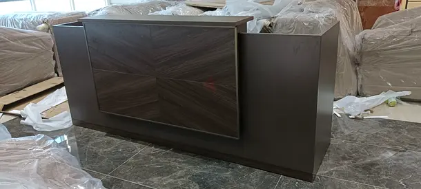Modern Wooden Reception Desk
