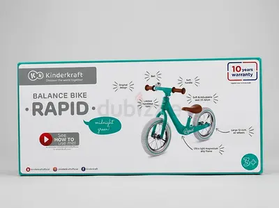 Kinderkraft Rapid Balance Bike - Midnight Green, 3+ (Unopened Box)