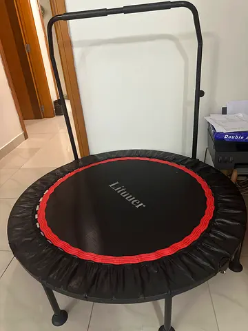 Mini Fitness Trampoline with Adjustable Handle - Good Condition