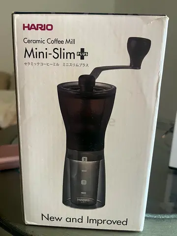 Hario Mini-Slim Plus Ceramic Hand Coffee Grinder - New