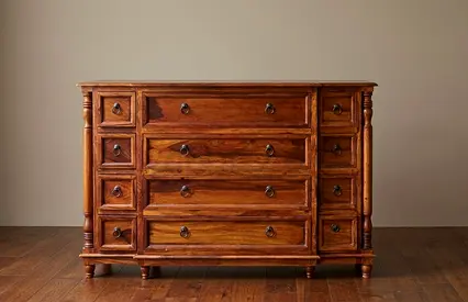 Solid Wood Dresser with Multiple Drawers