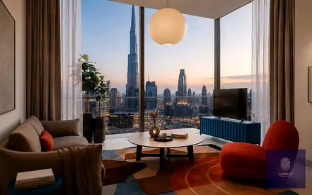 Burj Khalifa View | Luxury 1BR | High Floor | Corner Unit