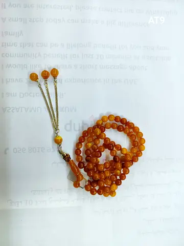 Old Poland Amber Misbah - 14g - 100 beads - 30y old