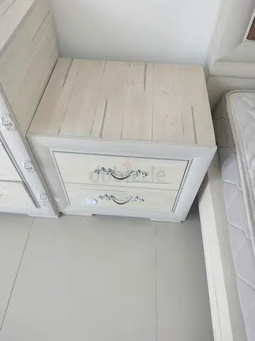 Modern Two Drawer Bedside Nightstand