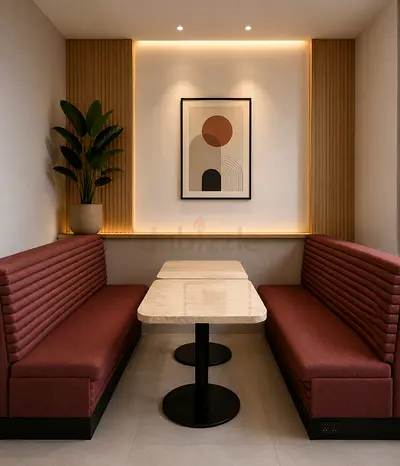 Modern Dining Set with Booth Seating