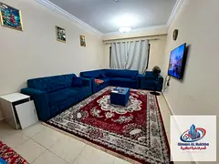 **Fully Furnished One-Bedroom Apartment for Rent in Al Khan, Sharjah.** Featuring **2 bathrooms**, m