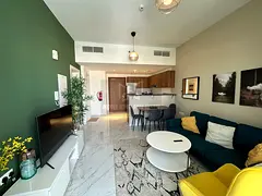 Unit Tawtheeq | Furnished 1Bedroom | Shared Pool + GYM | Basement Parking | Pvt Balcony | 4-Payments