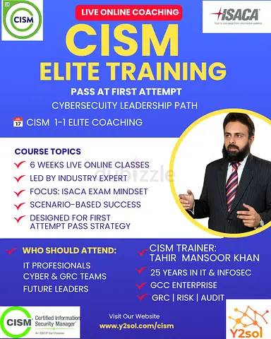 CISM Certification Training – Online Live Nationwide UAE  GCC