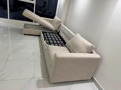 Like new condition Ikea vimle lshape sofabed under storage