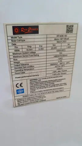 RawPower RP-M36-180 Solar Inverter / Charger (180W) - Excellent Condition