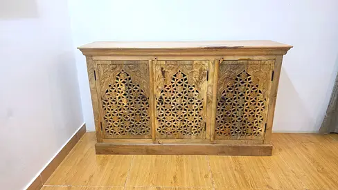 Solid Wood Handcrafted Sideboard