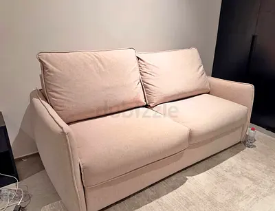 Light Beige 2-Seater Sofa bed - Good Condition