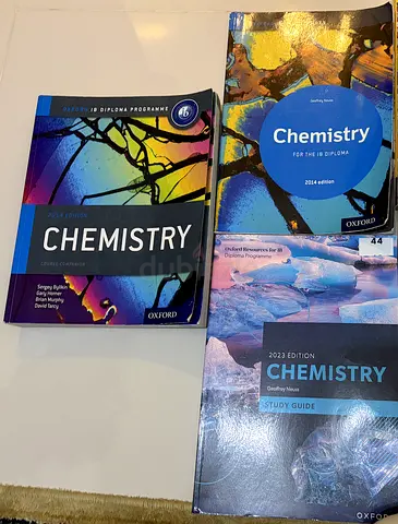 Lot of 3 Oxford IB Chemistry Textbooks (Student Book + Study Guide + Resources)