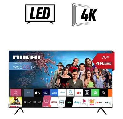 Nikai 70 4K UHD LED Smart TV - webOS, Alexa  Apps