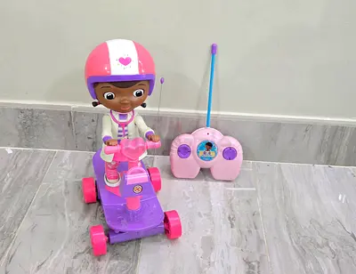 Remote control Doc McStuffins ride-on toy with scooter