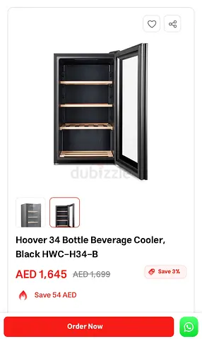 Brand new | Packed | Never used Hoover Beverages Fridge