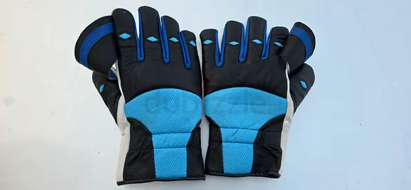 Pair of hard tennis wicket keeping gloves