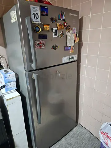 Westpoint fridge Stainless Steel Double Door Refrigerator - Good Working Condition.