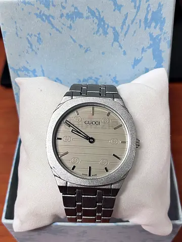 stainless steel mens watch - classic silver bracelet