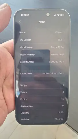 iPhone 16 Pro - 128GB (Good condition)