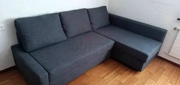 Modern Grey L-Shaped Sectional Sofa bed