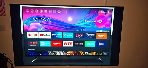 65-inch Hisense Smart LED TV with Apps (Used, Good Condition)