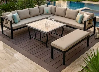 Modern Outdoor Sofa Set Suitable For Gardens, Potio and pool side areas