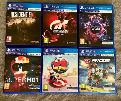 SIX PLAYSTATION 4 VR GAMES - PS4