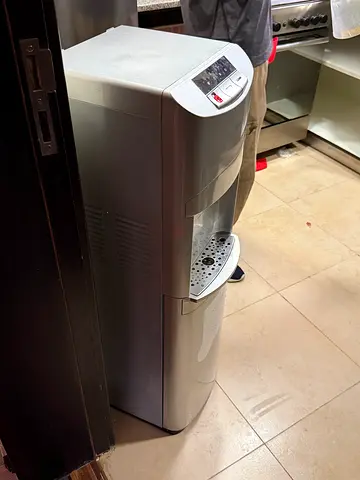 Standing Water Dispenser Cooler - Silver, Good Working Condition