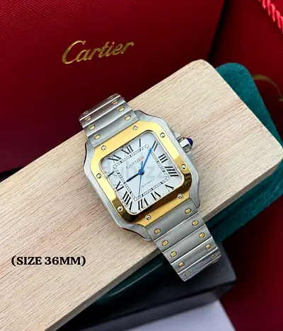Cartier Santos Steel Gold Unisex Watch 36mm