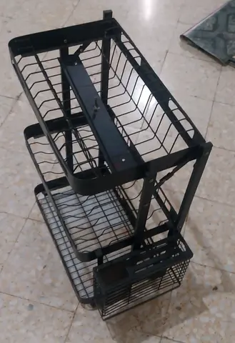 Three Tier Black Metal Dish Drying Rack
