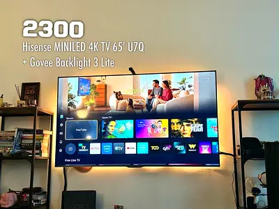 Hisense 65 U7Q MiniLED 4K TV (with Govee Backlight)