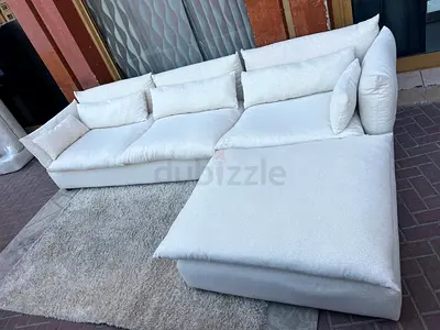 Premium Quality Marina Home Sofa Beige feather 🪶 filled