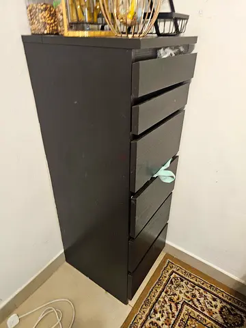 IKEA mirrored jewelry drawer organizer (black-brown)