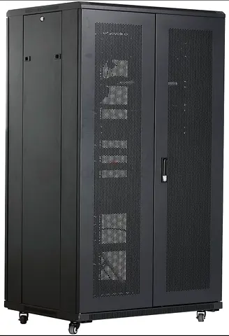 Server Rack Cabinet 42U Network/Data Rack with Perforated Doors on Castors