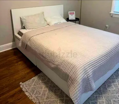 Ikea malm queen size bed with mattress