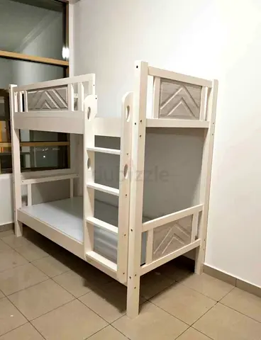 Solid Wooden White Bunk Bed - brand new