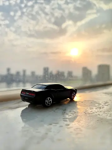 1/64 diecast car UNI FORTUNE RMZ CITY black Dodge Challenger SRT Demon