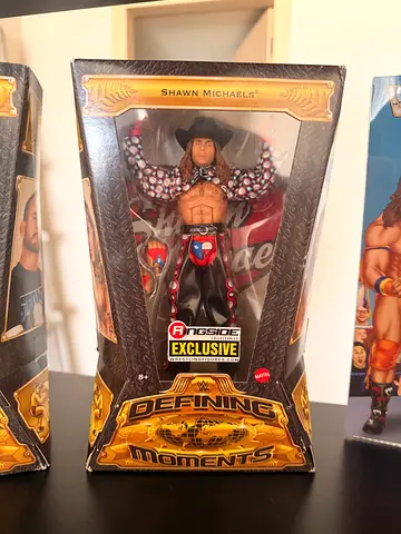 WWE Defining Moments Shawn Michaels Figure — Ringside Exclusive Boxed